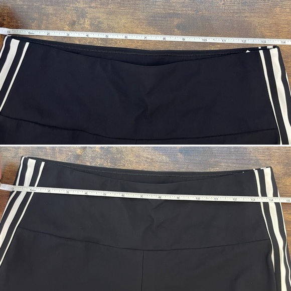 Athleta | Meridian Wide Leg Pants Side Stripes High Rise Black White Size Small - Picture 10 of 10